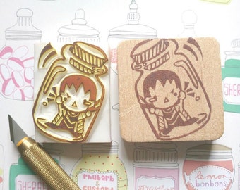 Loki in Bottle Stamp