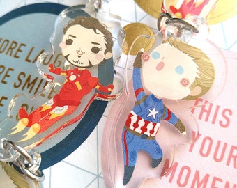 Stony- Ironman x Captain in the sky charms