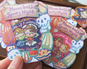 Hannibal Halloween Stickers - Hannibal's Spooky Night
