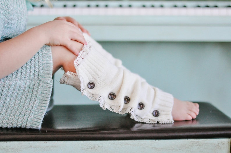 Mini Sophie Little girls Leg Warmers. image 2