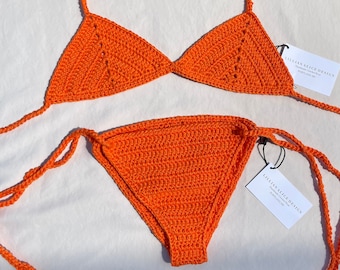 Artemisia Crochet Bikini Set Orange