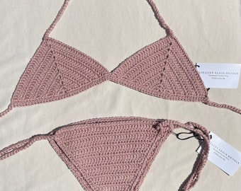 Artemisia Crochet Bikini Set Rose Pink