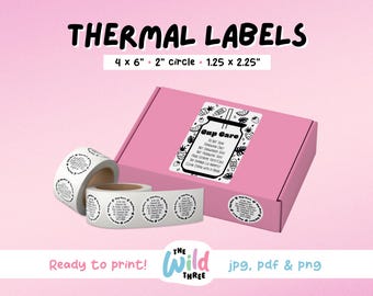 LIBBEY CUP CARE Summer Thermal Printer Labels for Rollo, Munbyn or Epson, Box Labels, Rollo Labels, Thermal Stickers Download | Cup Care