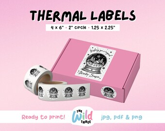 MAGICAL SEASON | Thermal Printer Labels for Rollo, Munbyn or Epson, Box Labels, Rollo Labels, Thermal Stickers Download | Winter Labels