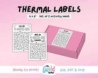 A-MAZE-ING LABELS Thermal Printer Labels for Rollo, Munbyn or Epson, Box Labels, Rollo Labels, Thermal Stickers Download | Maze Labels