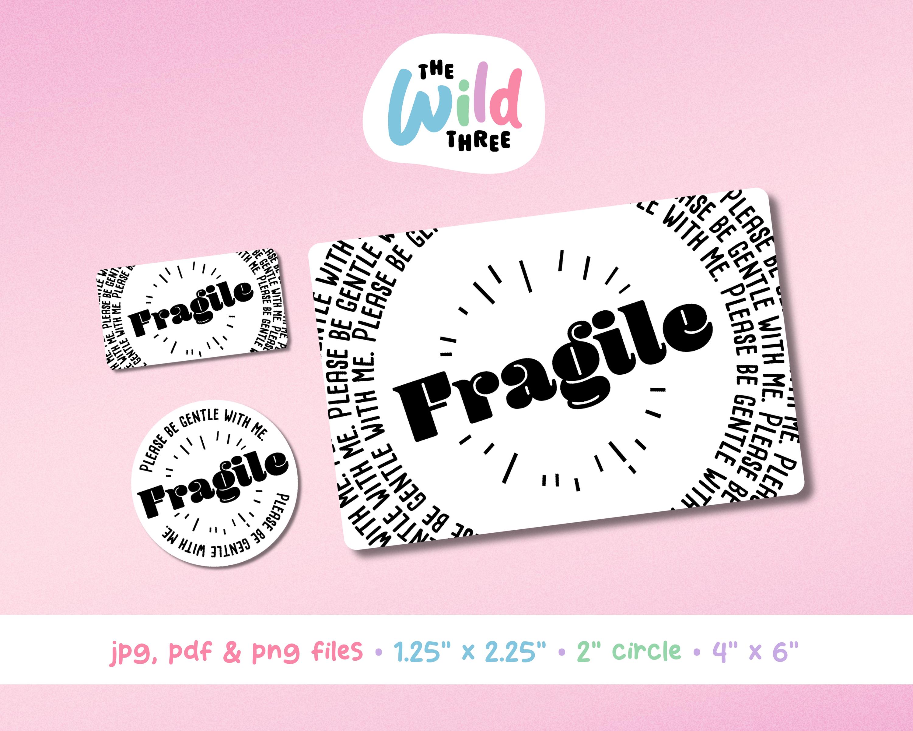 FRAGILE Thermal Printer Labels for Rollo, Munbyn or Epson, Box Labels ...