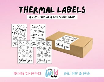 VALENTINES BOX SEALERS Thermal Printer Labels for Rollo, Munbyn or Epson, Box Labels, Thermal Stickers Download | Valentines Day