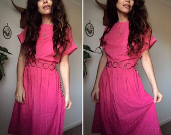 fuschia sundress