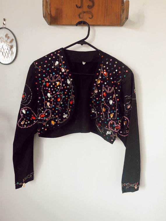 Vintage 80s // EMBELLISHED DOLLY PARTON Bolero //