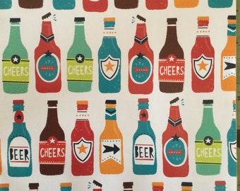 Beer Bottles Wrapping Paper. Beer Folded Wrapping Paper. Beers Wrapping Paper.  Beer Gift Wrap (68X50cm)
