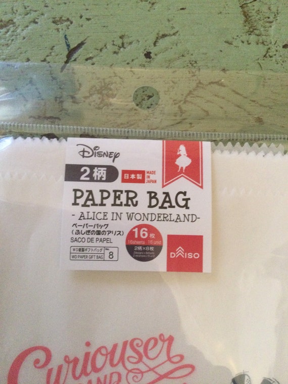Alice in Wonderland Daiso Party Favor Bags. Gift Bags. Party Favor Gift Bags. Birthday Bags. Paper Bags. Treat Bags Etsy