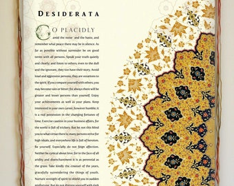 Desiderata Gedicht Kunstdruck: Giclee Wandbehang Banner