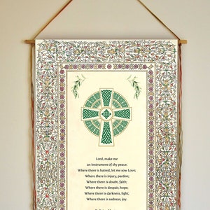 St Francis Prayer, St Francis of Assisi prayer, Lord Make Me An Instrument of Your Peace, Peace Prayer of St Francis of Assisi, Tapestry
