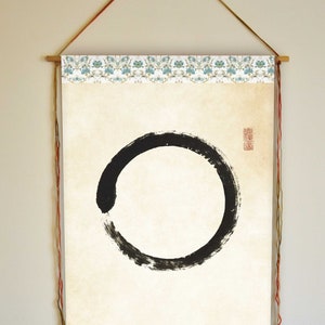 Enso circle, Enso circle symbol, Enso circle wall art, Zen Circle, Basho Quote, Zen Quotes, Enso, Meditation Altar, Zen Wall Art, Tapestry