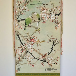Zen Wall Art, Birds Painting, Zen Decor, Zen Painting, Japanese Painting , Japanese Art, Zen Quote, Basho Zen Master, Birds Print, Tapestry