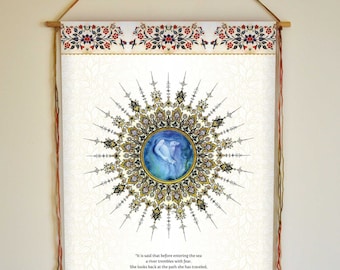 Khalil Gibran 'Fear' Poem Wall Hanging: The Prophet Art Print