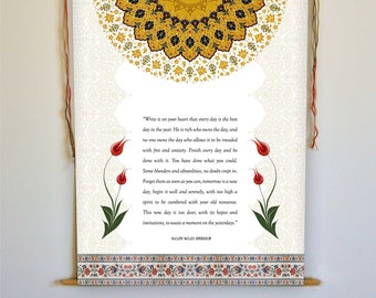 Ralph Waldo Emerson Zitat Wandbehang: Inspirational Art Print