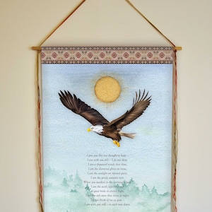 Native American Prayer Wall Hanging: Inspirational Eagle Art Print - Etsy