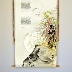 Zen Painting, Zen Story, On Trust and divine wisdom, Surrender to life, Meditation Altar, Zen Quote, Zen Decor, Zen Wall Art, Tapestry