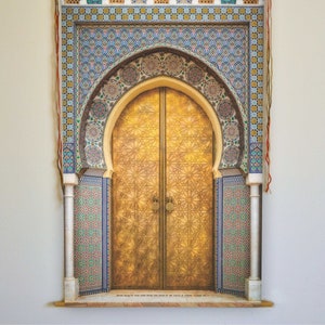 Imam Ali Wall Art, Wall Hanging, Canvas Wall Art, Imam Ali Decor, Moroccan Door Print, Islamic Wall Art, Islamic Decor, Tapestry