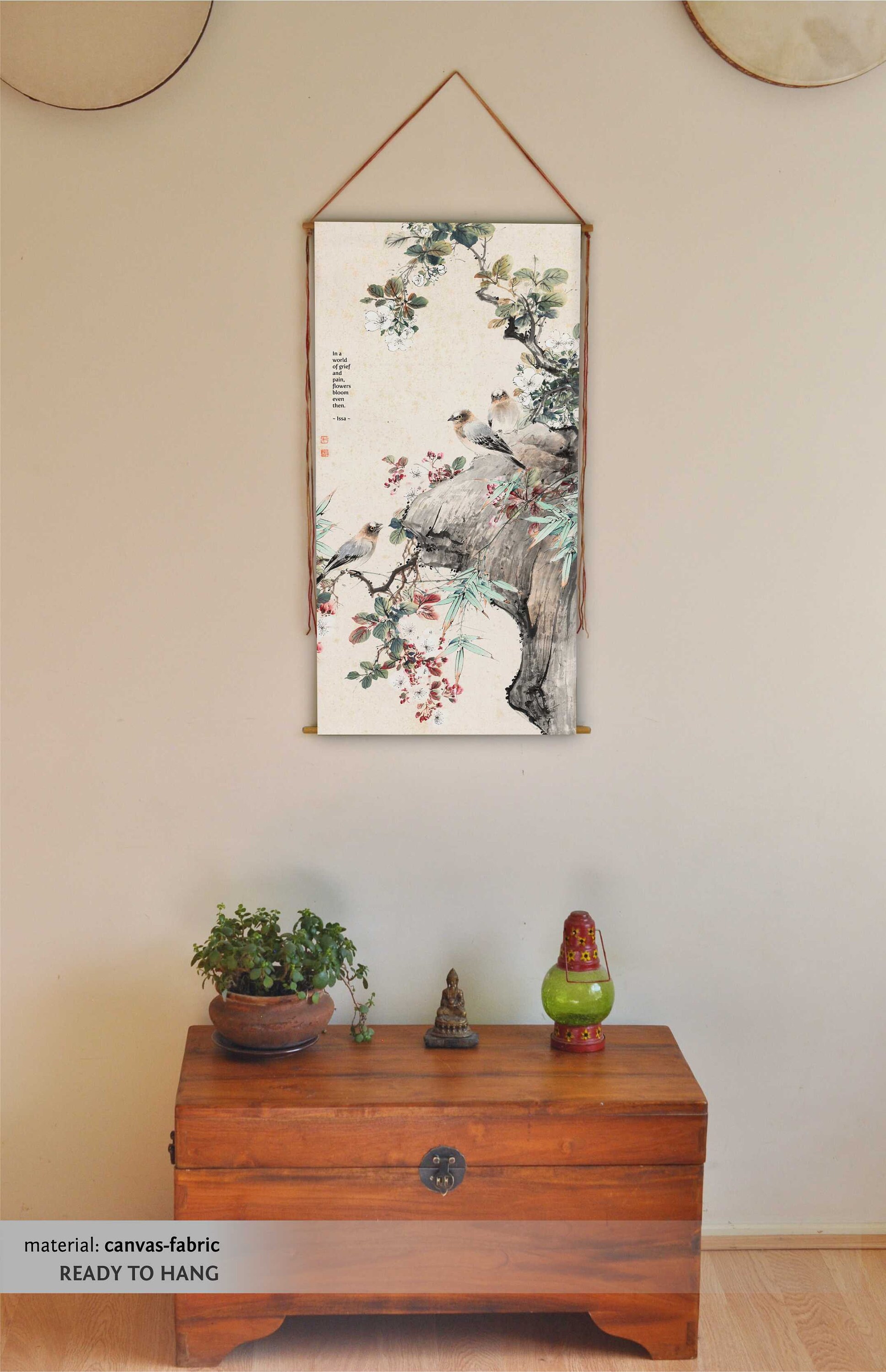 Zen Wall Art Wall Hanging Zen Art Zen Painting Japanese Etsy