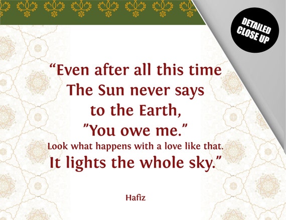 Hafis Zitate Deutsch