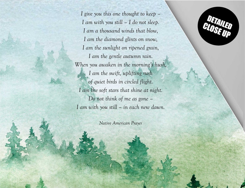 Native American Prayer Wall Hanging: Inspirational Eagle Art Print - Etsy