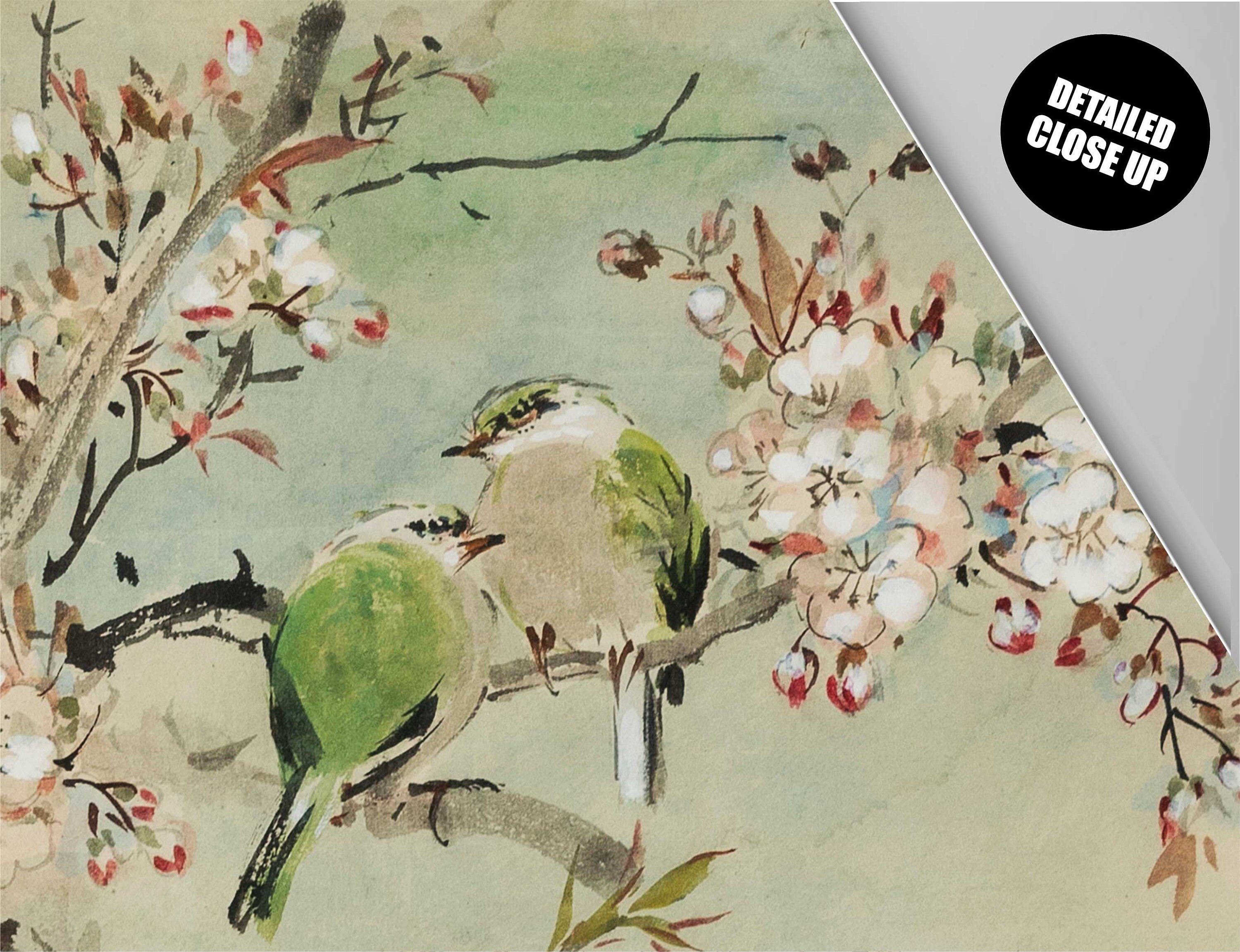 Zen wall art birds painting Zen Art Zen painting Japanese Etsy