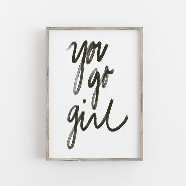 Girl Power Wall Art Etsy