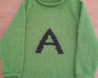 alphabet sweater