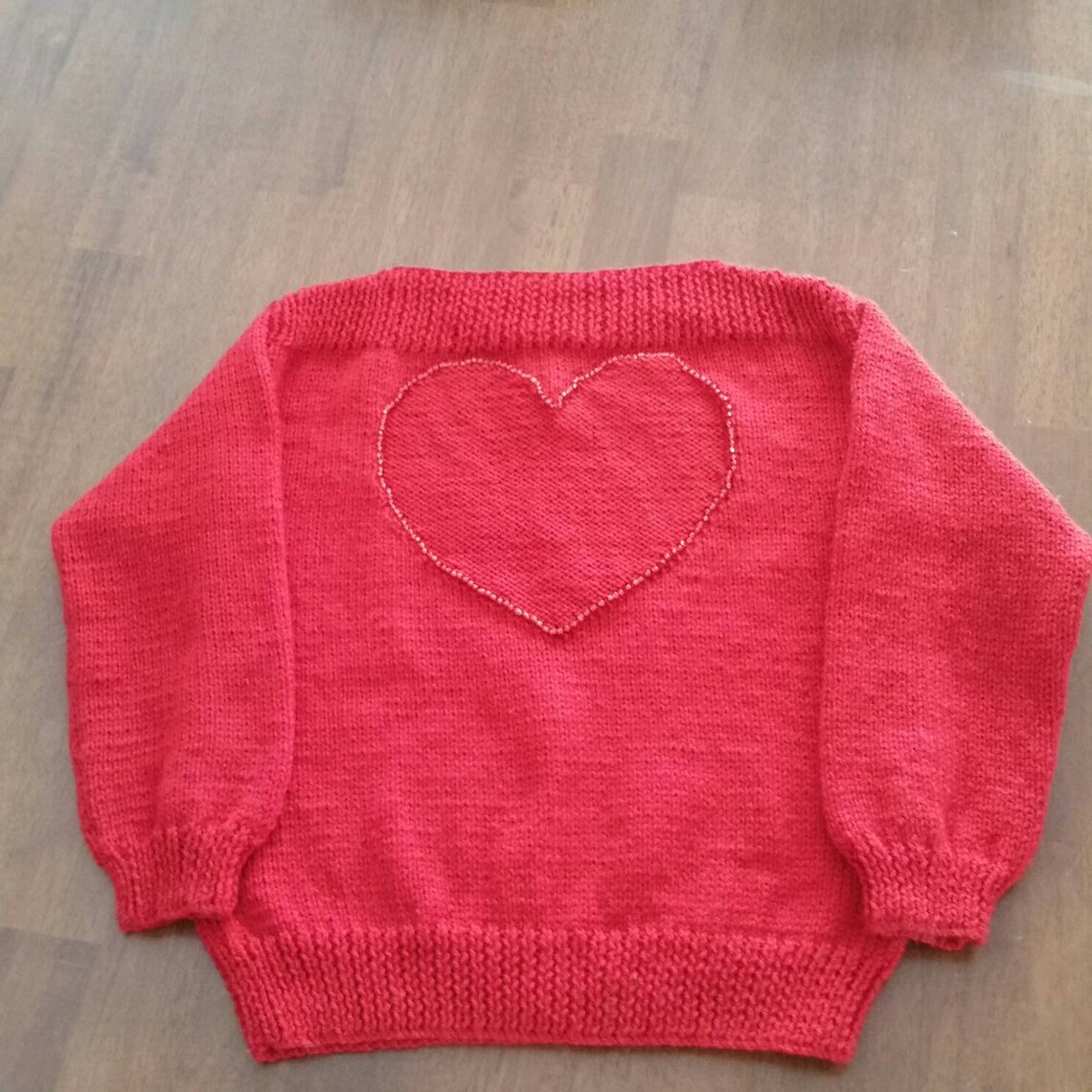 Love Heart Girls Jumper Made to Order for Ages 2 to 10 years | Etsy