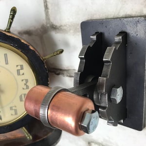 Steampunk Industrial Light Switch Cover with Lever and Copper Handle / Lighting / Switch Plate / Home Decor / Unique Gift / Steampunk House.