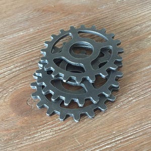 Gear Coasters / Steampunk Gear / Steel Coaster / Sprocket / Steel Gear / Man Cave / Industrial Gear / Christmas Gift / Steampunk Decor image 7