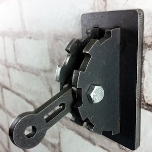 Steampunk Gear Light Switch Cover with Lever /Steel/ Industrial Lighting / Metal Art/ Man Cave/ Unique Lighting/ Gifts for Geeks/ Nerds