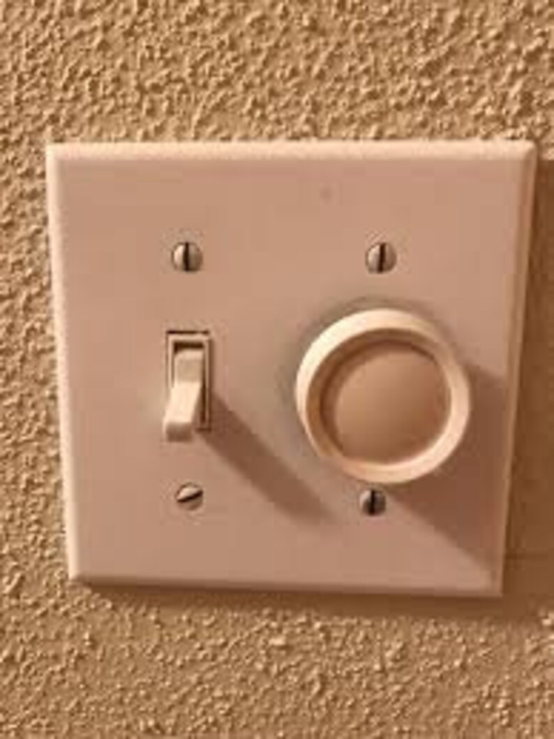 Dimmer Light Switch Cover / Doublegang / Gear & Lever / Steel Etsy