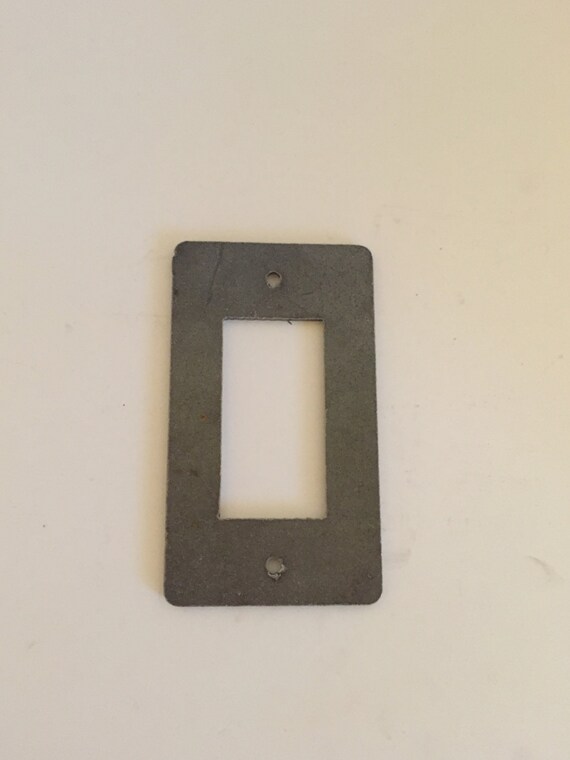 Steel Light Switch Cover Rocker Dimmer Light Switch Plate Industrial Lighting Steampunk Lighting Single Double Triple Light