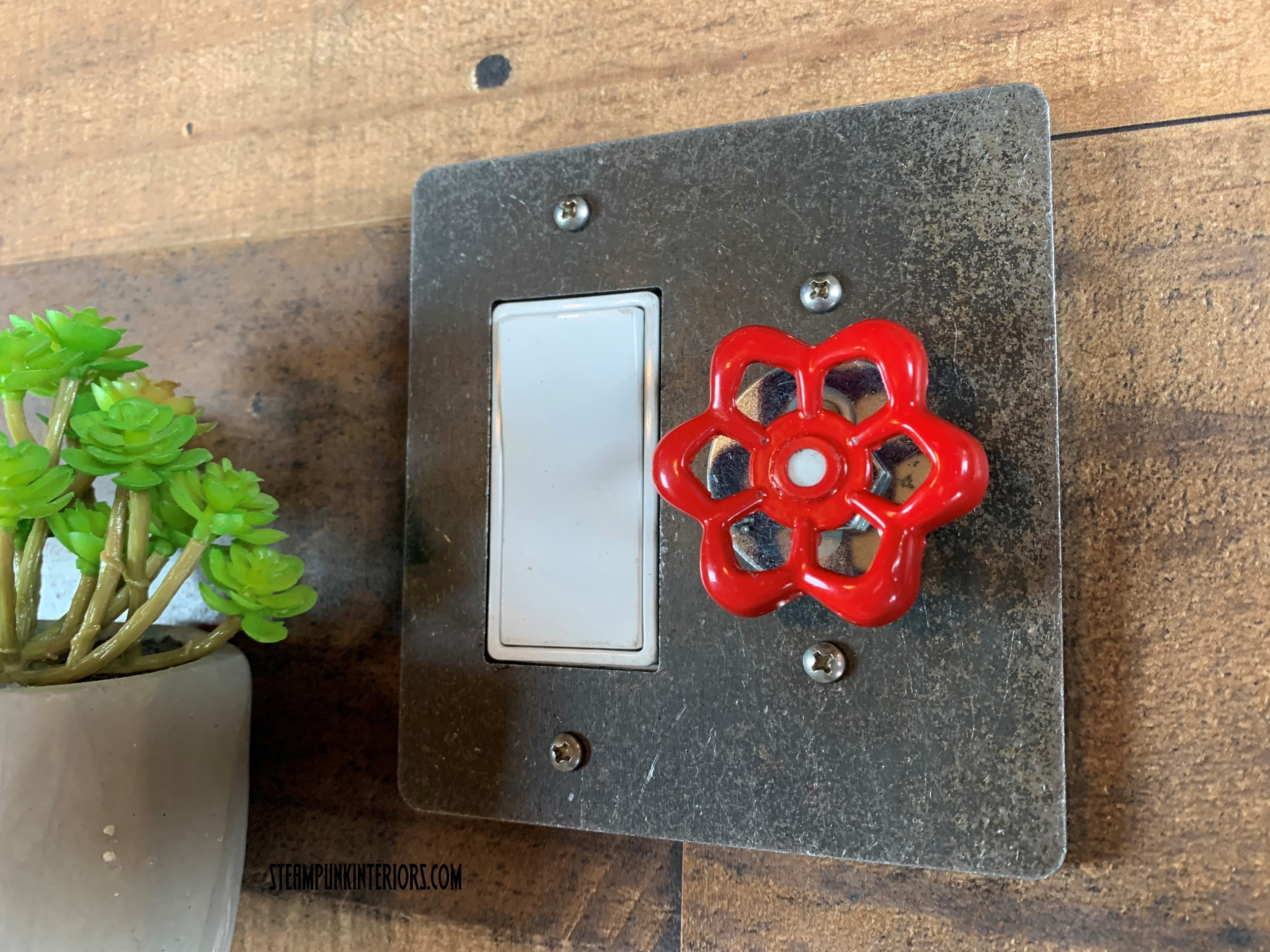 Dimmer Light Garden Hose and Rocker Light Switch Cover / DOUBLE-Gang