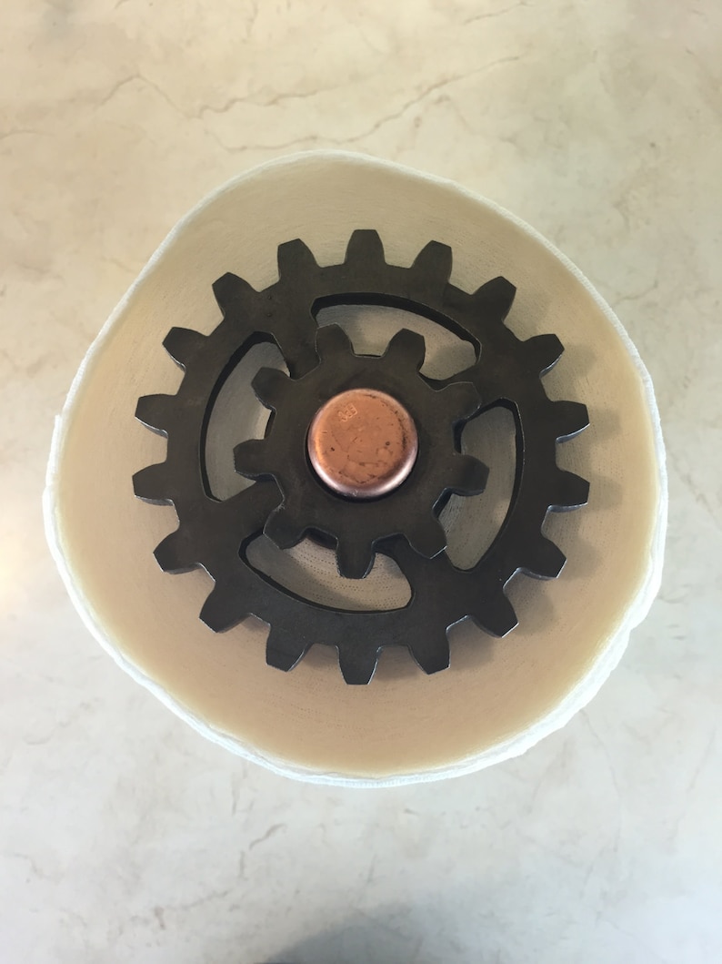 Paper Towel Holder / Industrial / Steampunk / Gear / Steel / Etsy