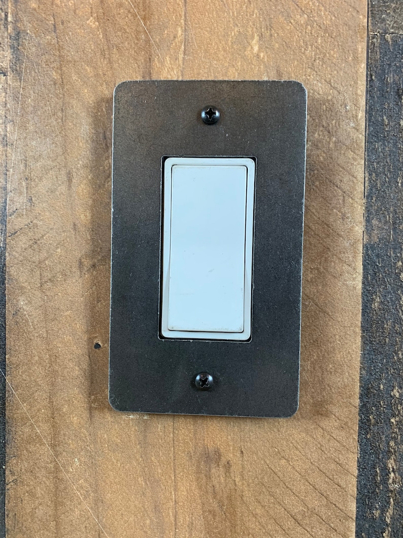 Steel Light Switch Cover / Rocker / Dimmer / Light Switch Etsy