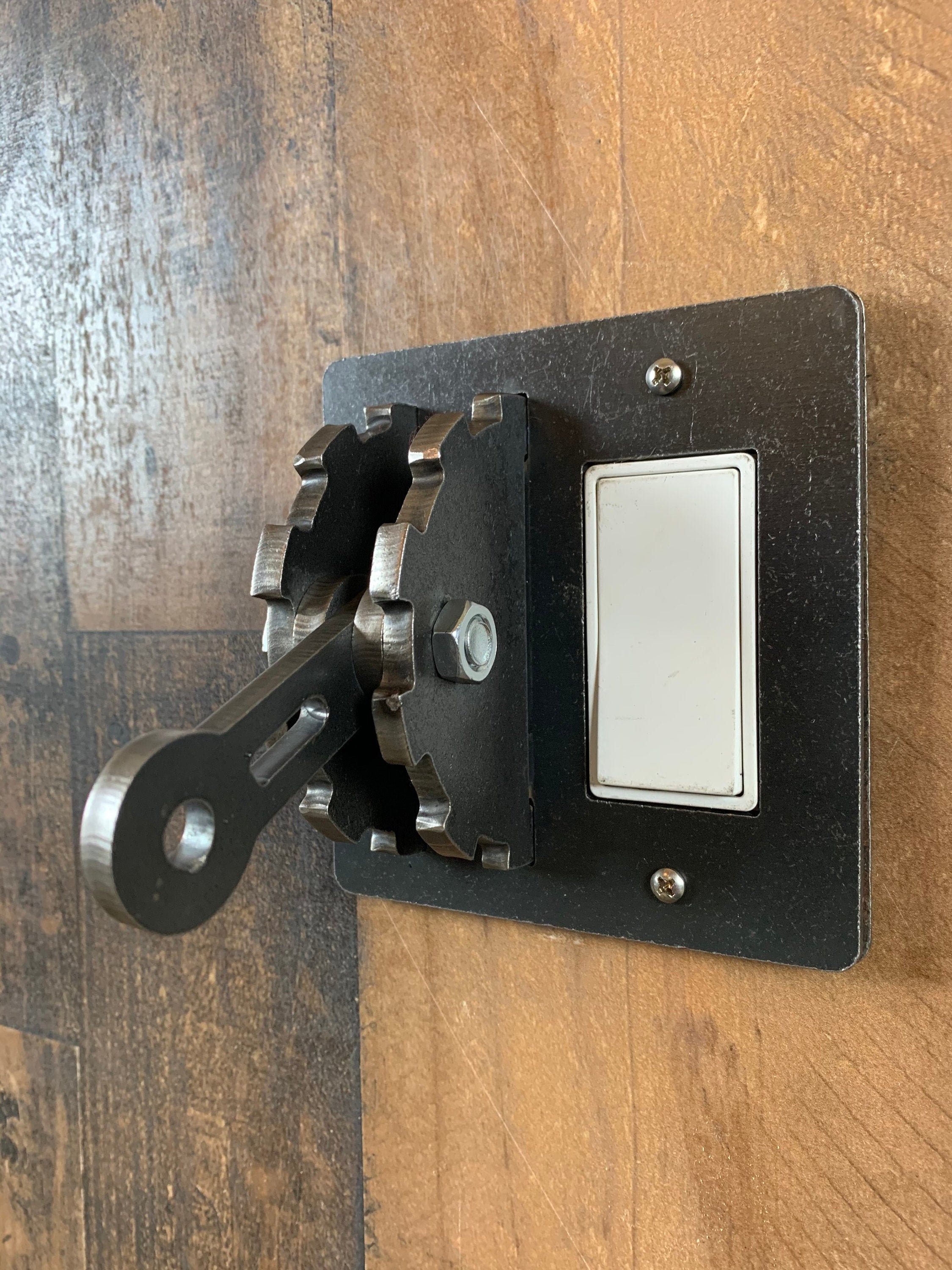 Kælder Hysterisk at straffe Industrial Steampunk Light Switch Plate With Rocker or Dimmer - Etsy