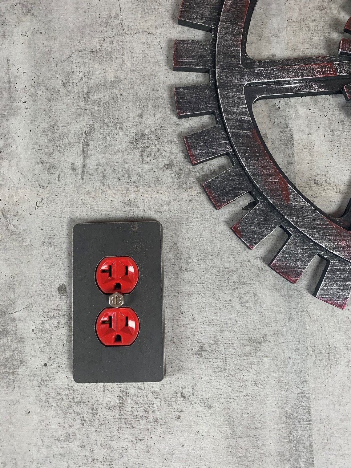 Duplex Outlet Cover / Steel / Man Cave / Unique Gift/ Urban Etsy