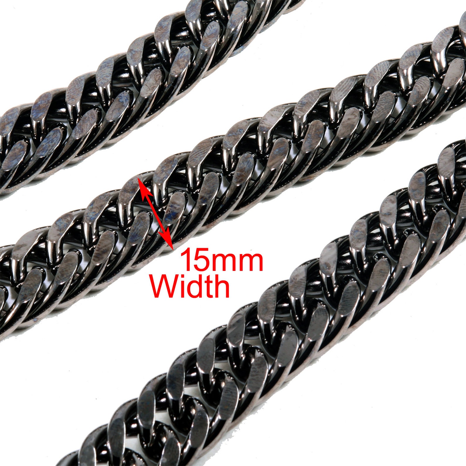 thumbnail image 2 of DoubleK Basic Biker Trucker Keychain Wallet Chain - 19 Inch (Black) CS152 2 of 4