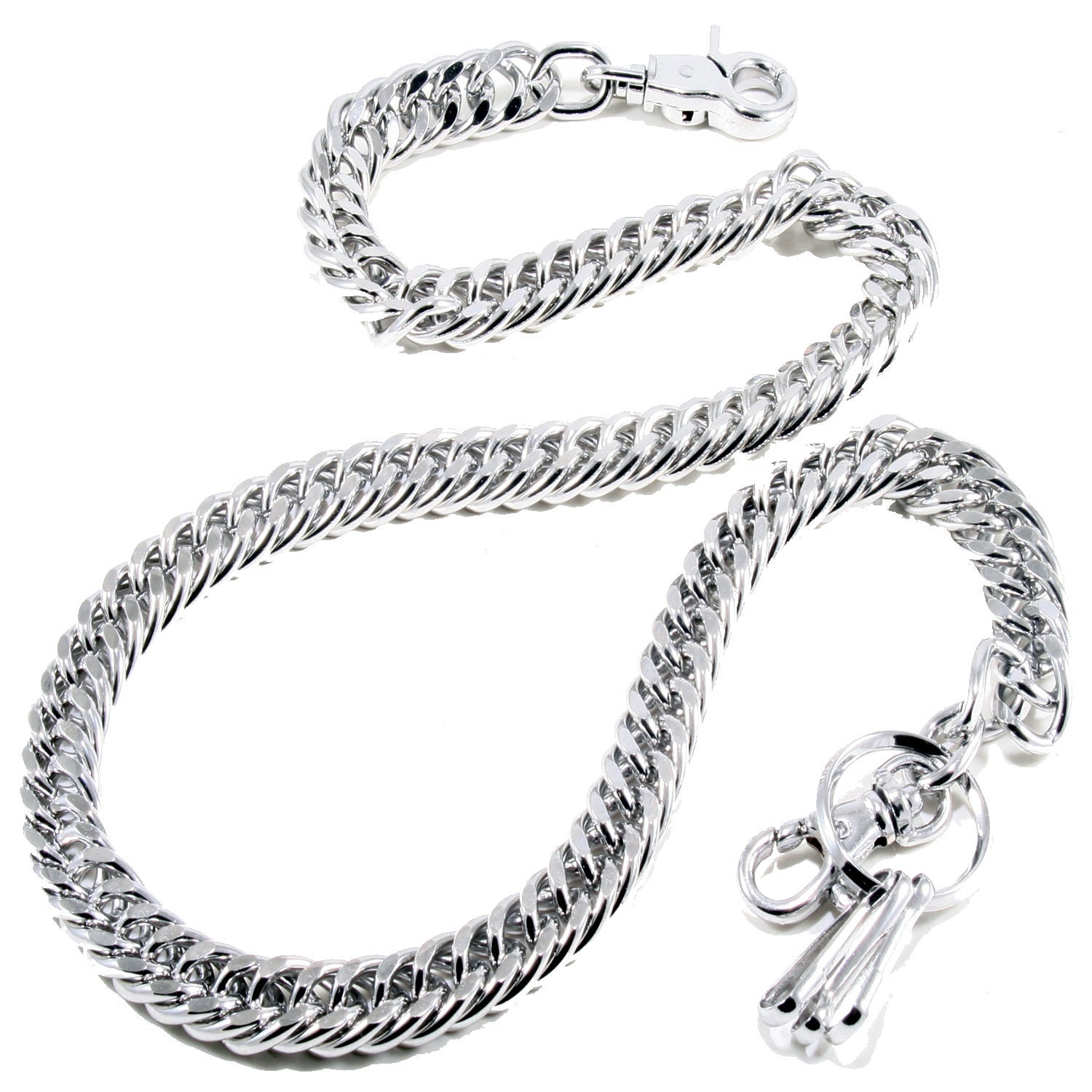 Its 4 You Stylish Multi Layer,Wallet Chain Chain For Womens,Mens And Boys Sterling Silver Plated Stainless Steel Chain