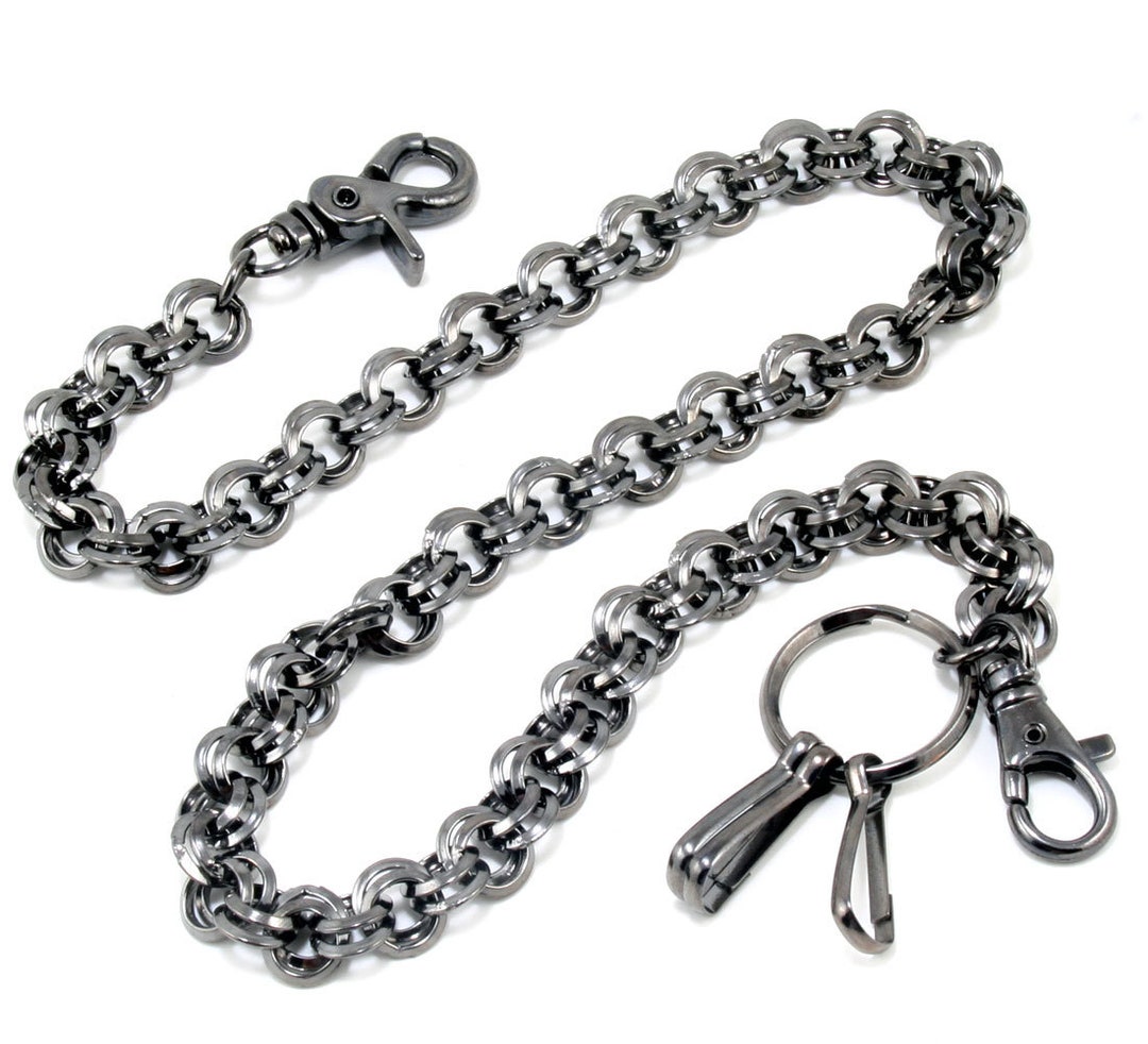 Doublek 2 Ring Biker Trucker Keychain Key Jean Wallet Chain - Etsy