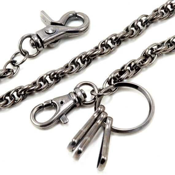 Keychain Heavy Duty Wallet Chain 23 Inch Pocket Key Chain with Lobster  Clasp and Keyrings for Keys and Wallets