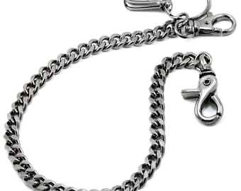 Wallet Chain Men Twisted Rope Chain Stainless Steel Biker Key Jeans Purse Chain