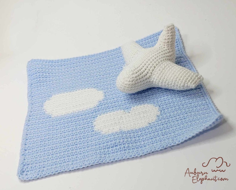 Airplane Plush and Play Mat CROCHET PATTERN-PDF Only-Handmade Gifts for Kids, Quick Crochet Gifts image 2