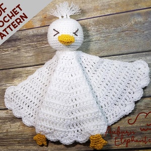 Rupert the Duck Lovey- CROCHET PATTERN-PDF Only-Handmade Gifts for Babies, Quick Crochet Gifts