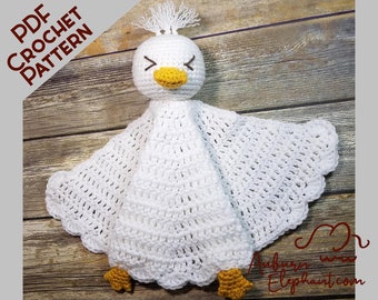 Rupert the Duck Lovey- CROCHET PATTERN-PDF Only-Handmade Gifts for Babies, Quick Crochet Gifts