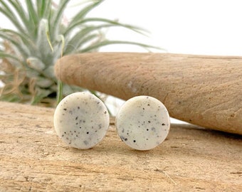 Granite Clay Stud Earrings/ Stone Post Earrings/ Minimalist Stud Earrings/ Stud Earrings/ Organic Round Stud Earrings/ Hypoallergenic Studs